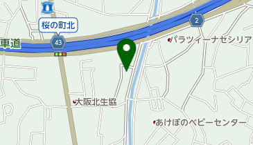 ドッグヘアースタジオKEN桜の町店の地図画像