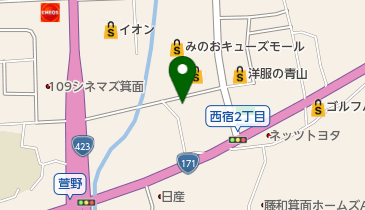 ブルーノガーデンの地図画像