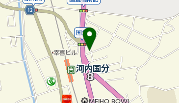 メナード柏原国分店の地図画像