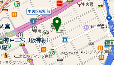 シンコースポーツ株式会社兵庫支店の地図画像