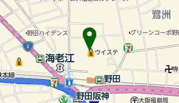クリーニングニシキ野田阪神店の地図画像
