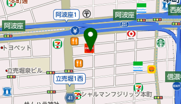 京都美術学院大阪本町教室の地図画像