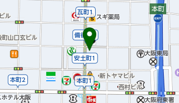 NTTテクノクロス株式会社大阪事業所の地図画像
