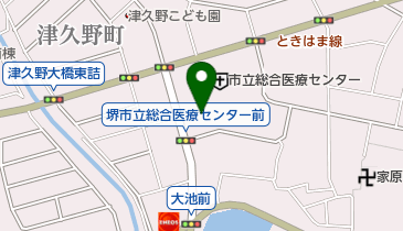 堺市こども急病診療センターの地図画像