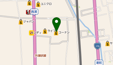 ペットプラザ羽曳野西浦店の地図画像