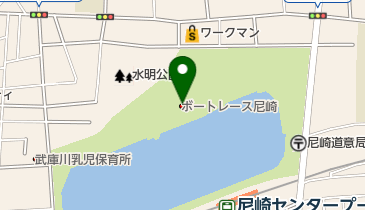 尼崎競艇場の地図画像