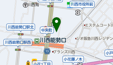 グンゼスポーツ川西の地図画像