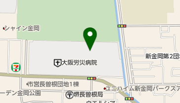 大阪府立羽曳野支援学校大阪労災病院分教室の地図画像