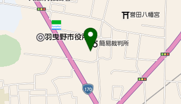 羽曳野総合労働相談コーナーの地図画像