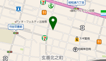 キッチンそわか尼崎店の地図画像