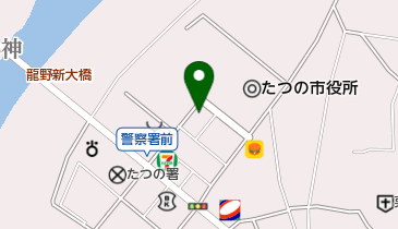 たつの市役所市民乗り合いタクシー予約センターの地図画像