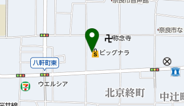トミオクリーニング ビッグナラ店の地図画像