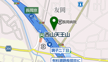 天王山コンタクトレンズの地図画像