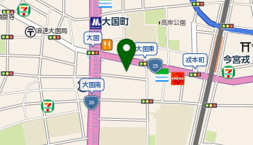 読売センター浪速の地図画像