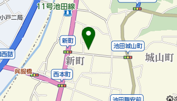 読売新聞 池田YCの地図画像