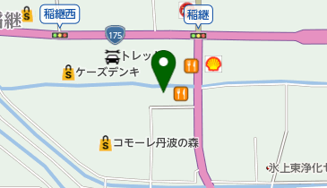 手芸の丸十柏原店の地図画像