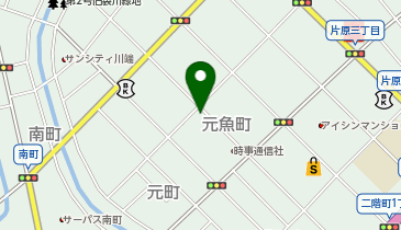 上山美容室本店の地図画像