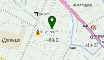 さかもと理容所の地図画像