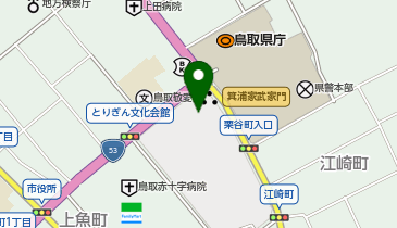 鳥取県文化振興財団の地図画像