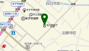 鳥取地方検察庁米子支部の地図画像