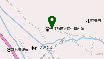 若桜郷土文化の里・たくみの館の地図画像