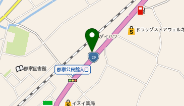 株式会社冠婚葬祭バンダイ郡家店の地図画像