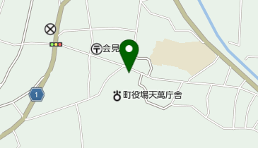 天萬公民館の地図画像