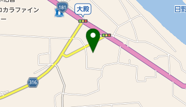 鳥取西部農協こしき美容室の地図画像