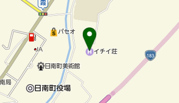 日南町 担い手研修施設イチイ荘の地図画像