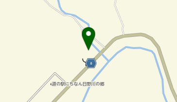 日南町役場 地域間交流施設クローバの地図画像