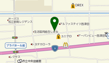 八紘ウインドーの地図画像