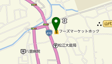 彩雲堂 山代店の地図画像