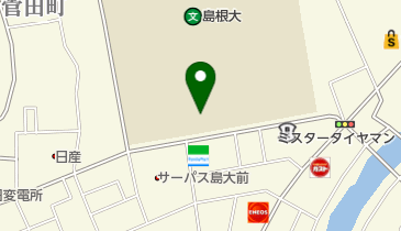 島根大学・松江キャンパス(国立大学法人) 総合案内-総務課全学業務支援の地図画像