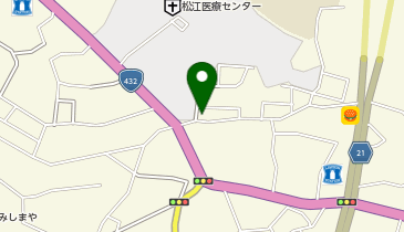 白バラ牛乳上乃木店の地図画像