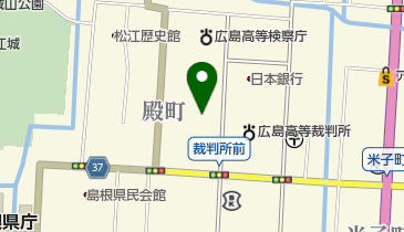 松江カトリック教会の地図画像