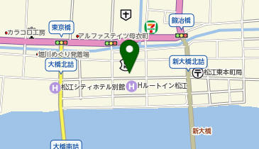 しまぎんカード紛失受付センターの地図画像