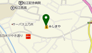 有限会社オンダクリーニングみしまや 上の木店の地図画像