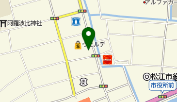 メナード化粧品 松江城西代行店の地図画像