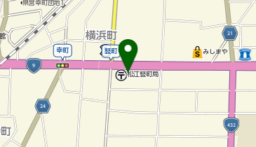 よしだ化粧品店の地図画像