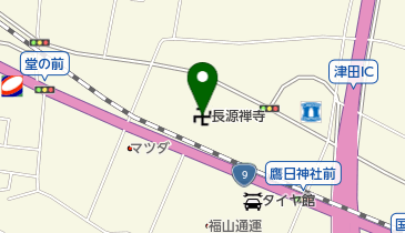 長源寺の地図画像