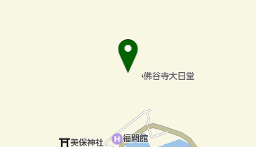 仏谷寺の地図画像