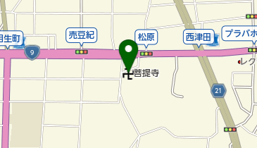 菩提寺の地図画像