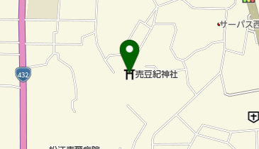 売豆紀神社の地図画像