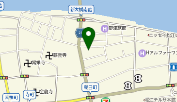 美談スナックの地図画像