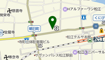 美容室ヒーローの地図画像