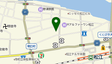 太陽生命保険株式会社松江支社の地図画像