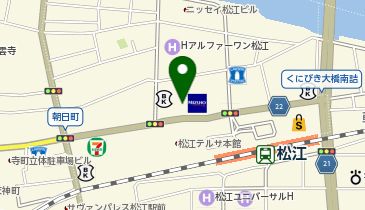 明治安田生命保険相互会社松江支社の地図画像