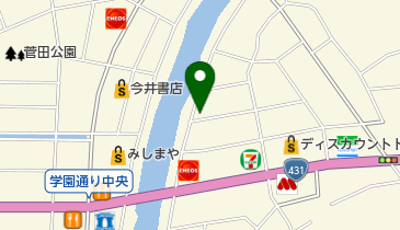 ヘアーサロンクリップスの地図画像