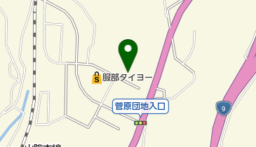 尾上焼窯元の地図画像