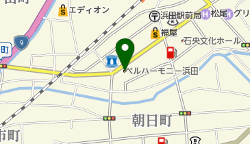 ベルハーモニー浜田管理室の地図画像